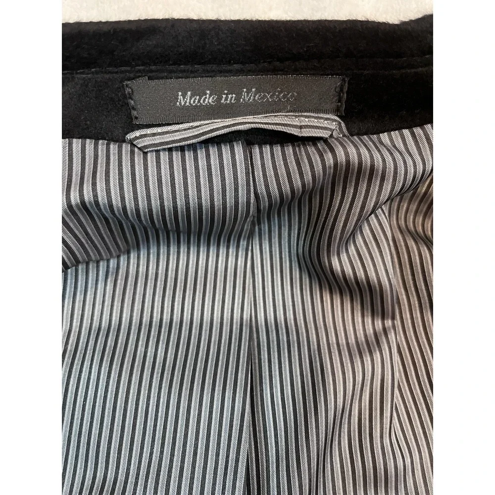Calvin Klein‎ Mens 44L Onyx Black 100% Cashmere Blazer Sport Coat 2 Button